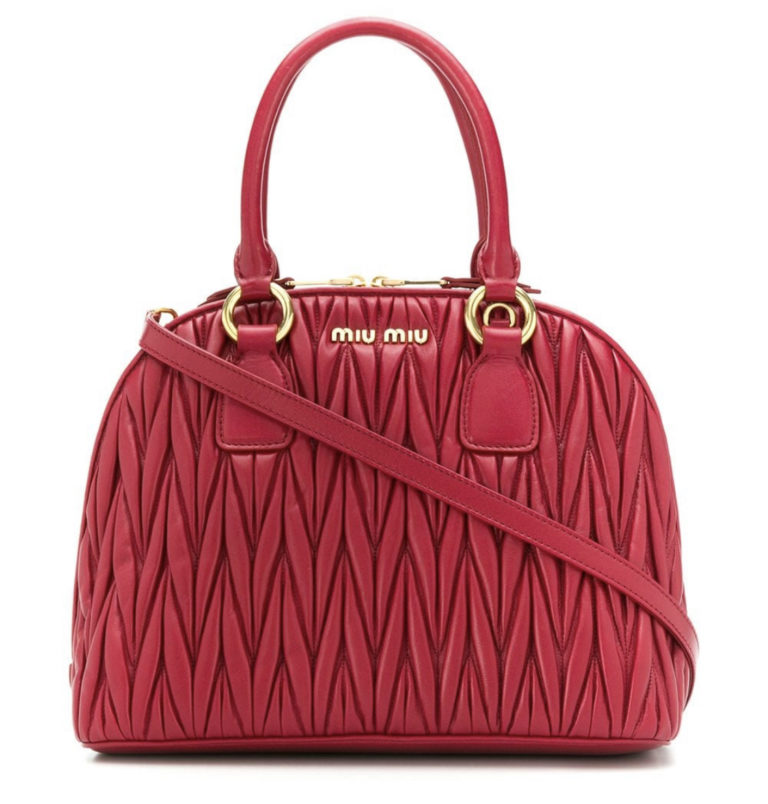 miu miu matelasse bauletto bag