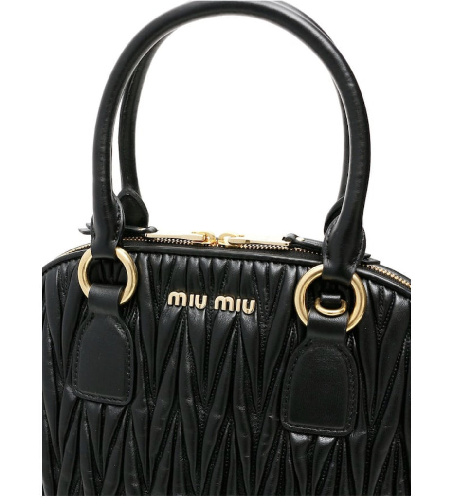 miu miu matelasse bauletto bag